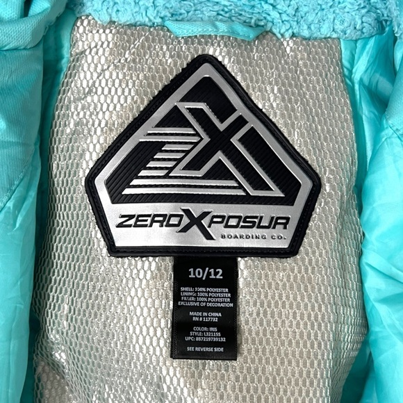 ZeroXposur Girls Black Puffer Hooded Jacket - Size Large (10/12) - Picture 13 of 14